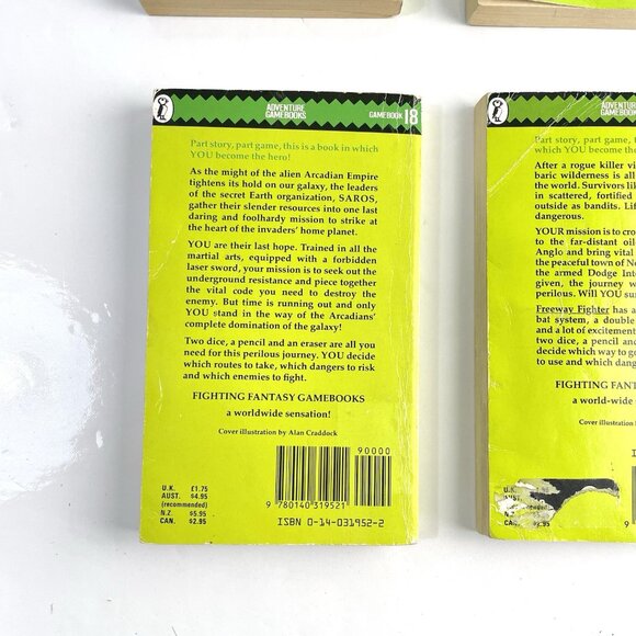 Fighting Fantasy Books Two Player Clash Of The Princes Warlocks Way Warriors Way - Picture 12 of 16